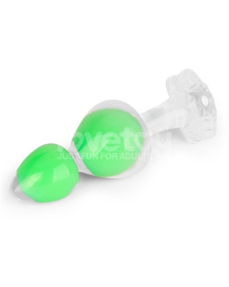 gemoria silicone butt plug internal steel ball glow in dark