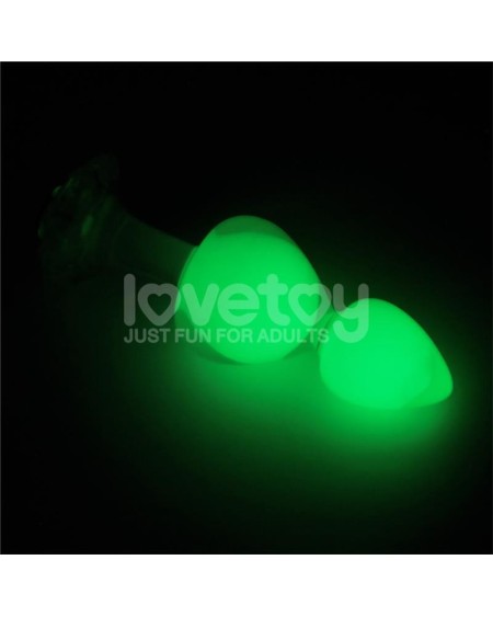 gemoria silicone butt plug internal steel ball glow in dark