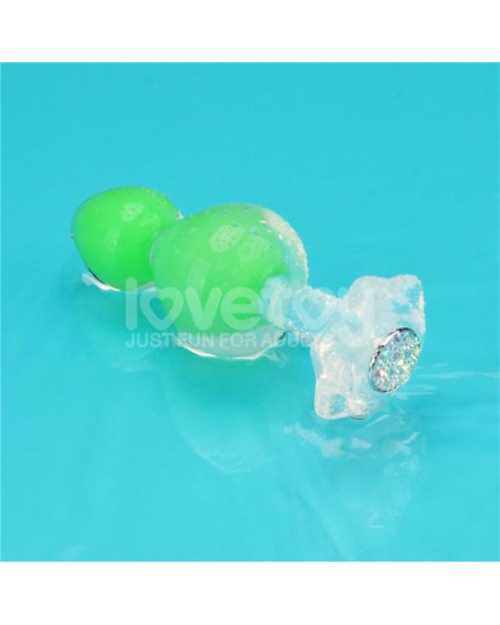 gemoria silicone butt plug internal steel ball glow in dark