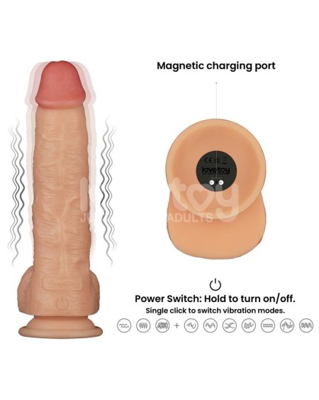 power basics dildo with vibration 9.5
