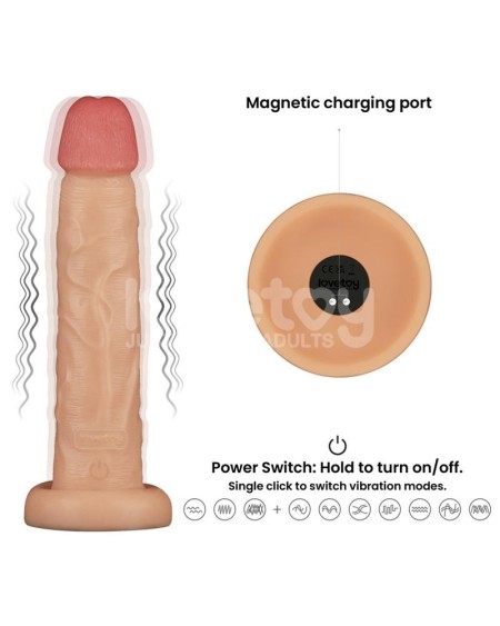 power basics dildo with vibration 10