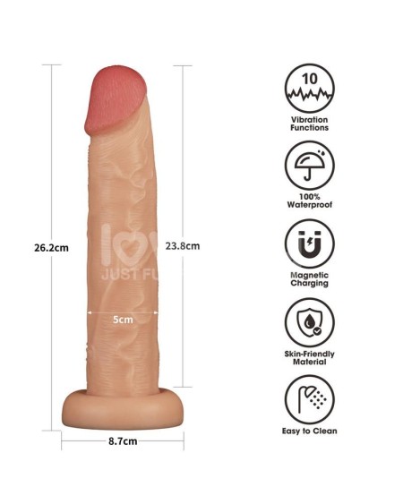power basics dildo with vibration 10
