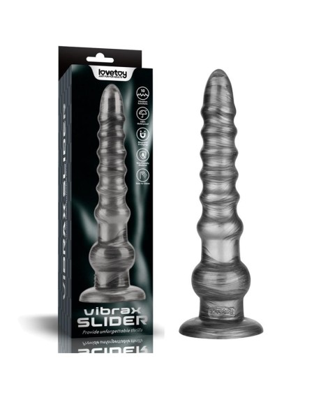vibrax slider anal dildo with vibration king sized 12.5