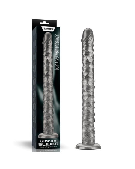 vibrax slider anal dildo with vibration king sized 16