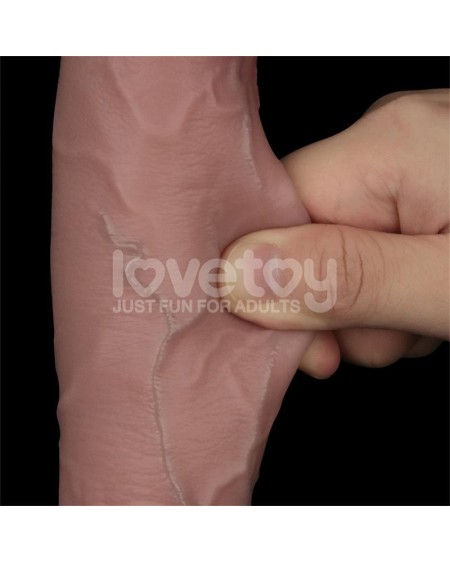 sliding pro ii dildo sliding peau dual-layer 10