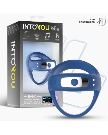 rank vibrant ring with app blue