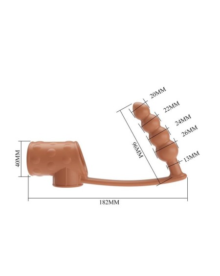 anal plug with penis sleeve