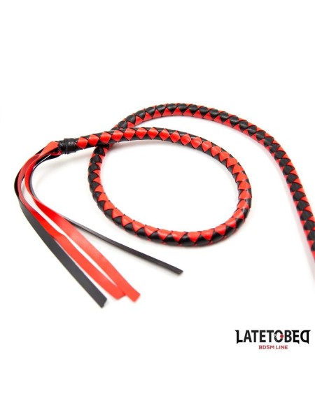 long whip blacl and red 210cm