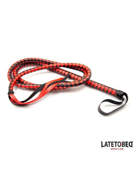 long whip blacl and red 210cm