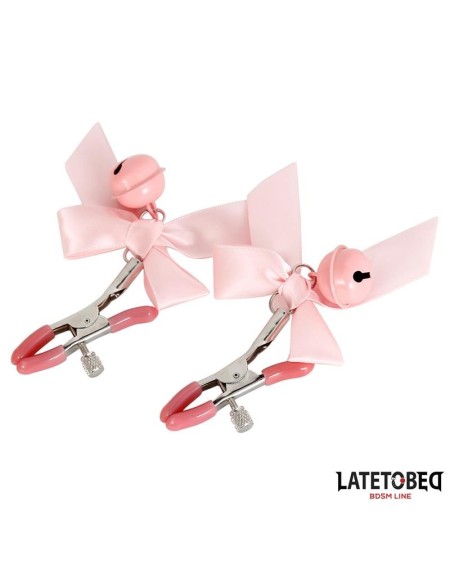 rose bow nipple clamps with bell