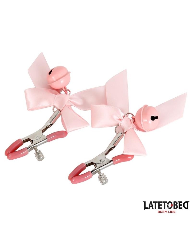 rose bow nipple clamps with bell