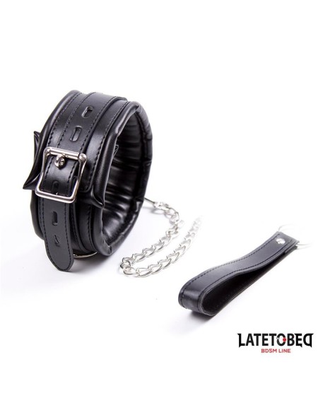 padded collar with leash