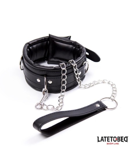padded collar with leash
