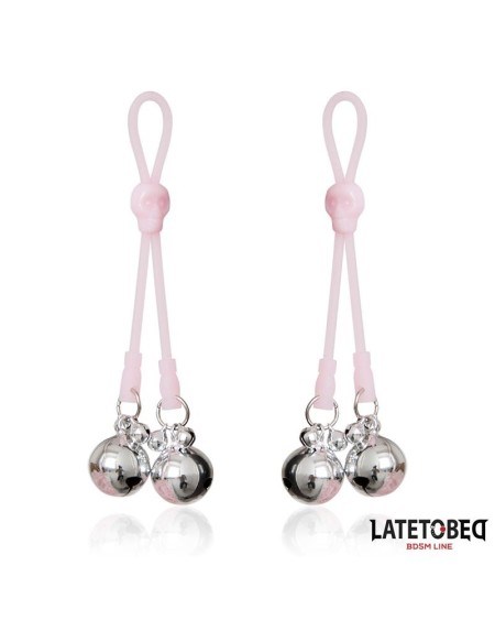 skull nipple clamps with ring bells