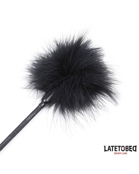 feather tickler and lace ribbon paddle