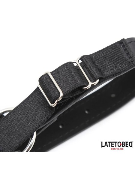 head harness with ball gag and nose hook