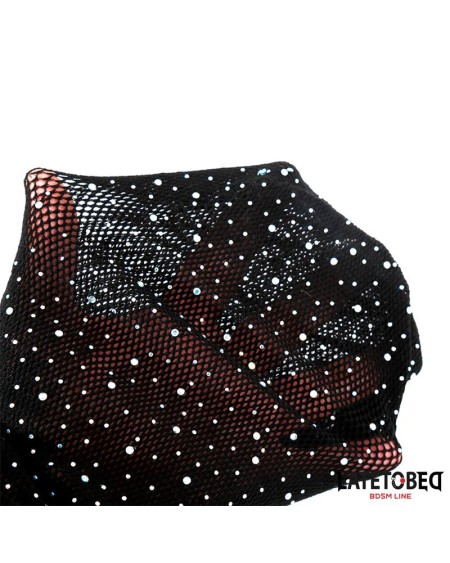 lace hood with shiny diamonds