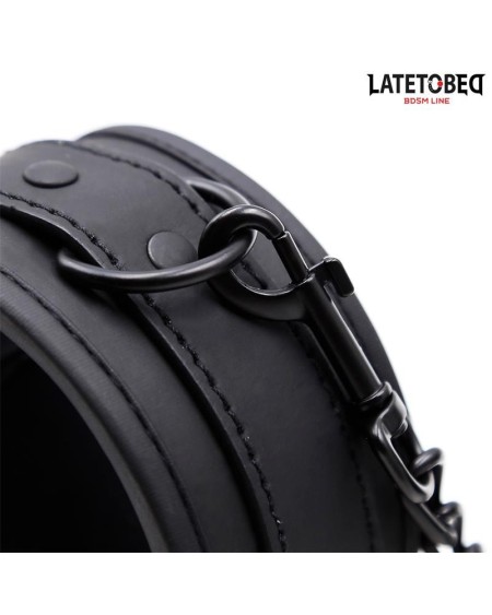 neoprene handcuffs noir