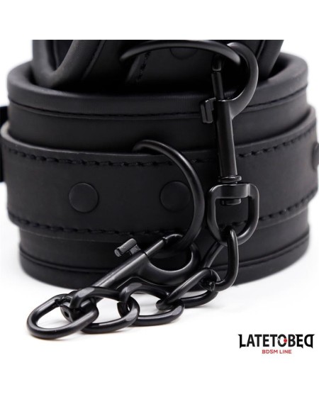 neoprene handcuffs noir