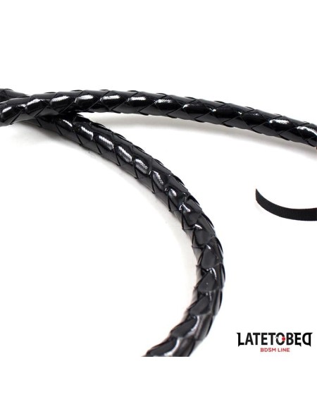 shiny noir long whip 138cm