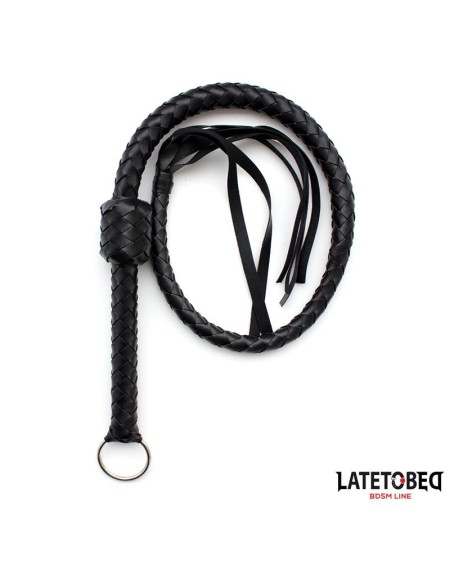 braided whip noir 116cm