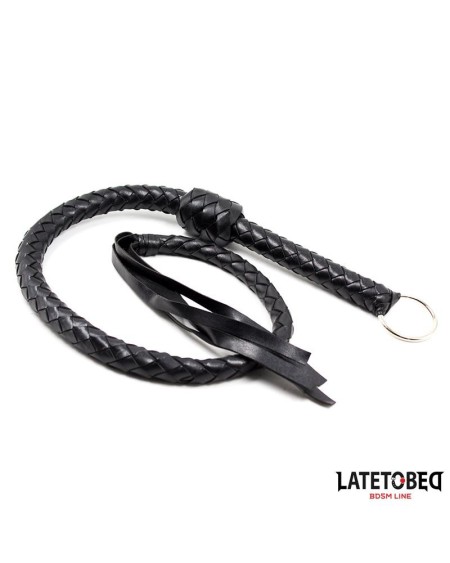 braided whip noir 116cm