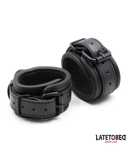 handcuffs adjustable neoprene noir