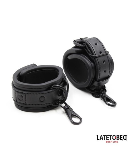 handcuffs adjustable neoprene noir