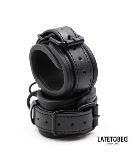 handcuffs adjustable neoprene noir