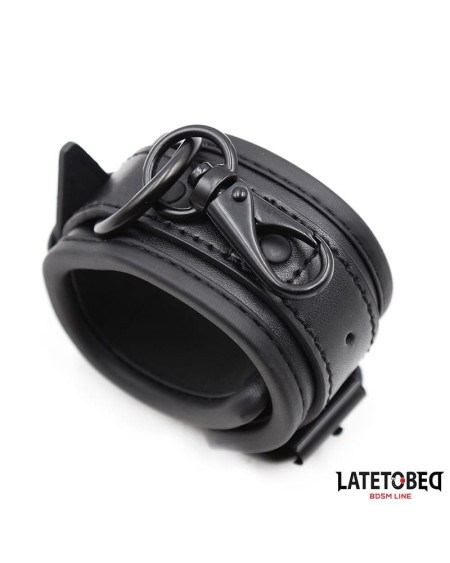 handcuffs adjustable neoprene noir