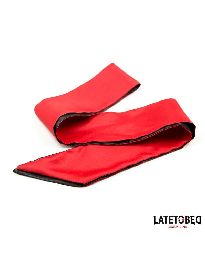 satin blindfold red and noir