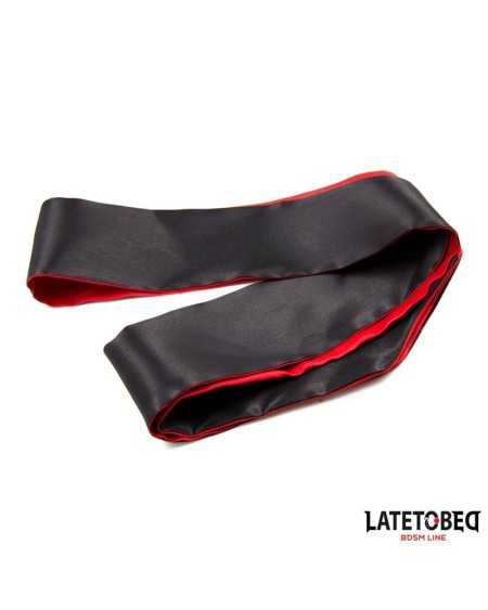 satin blindfold red and noir