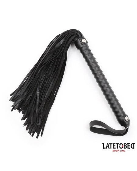 textured handle flogger noir 48.5cm
