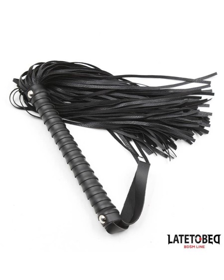 textured handle flogger noir 48.5cm