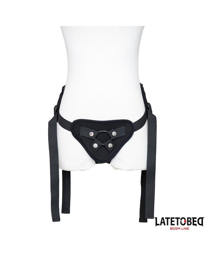 lace edge strap on with silicone ring