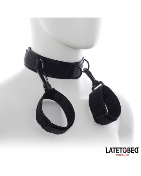collar with wrist restraints nylon