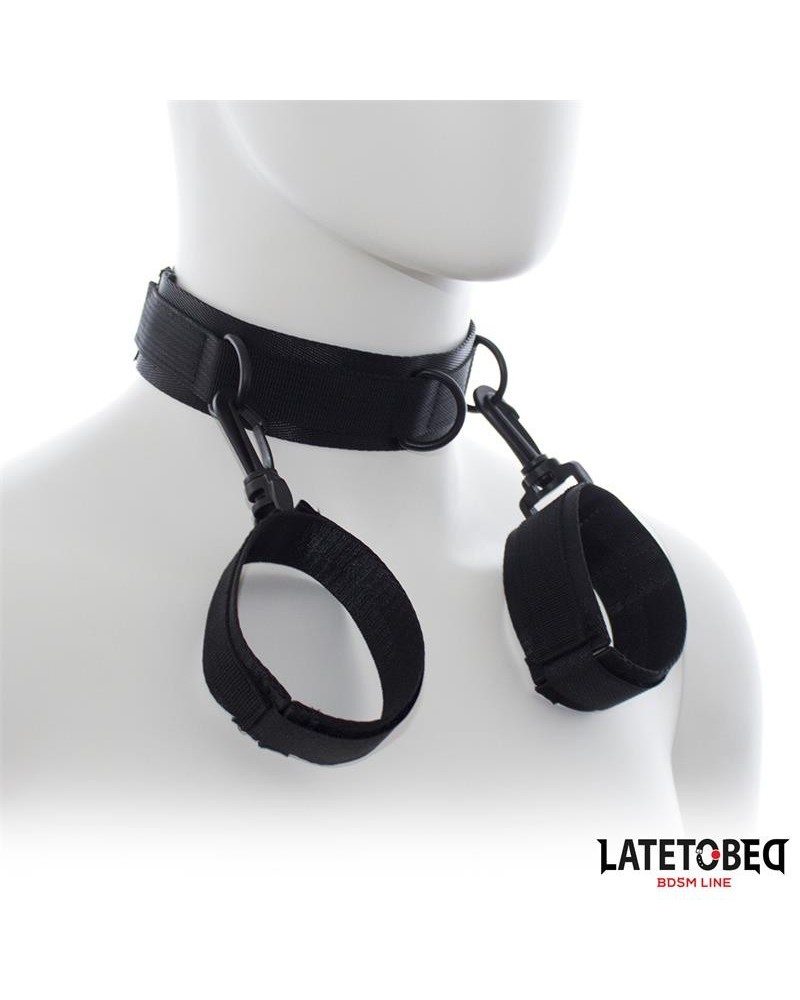 collar with wrist restraints nylon