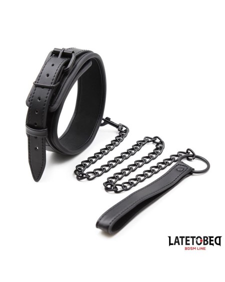 neoprene bondage collar and leash