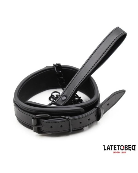 neoprene bondage collar and leash