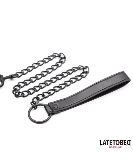 neoprene bondage collar and leash