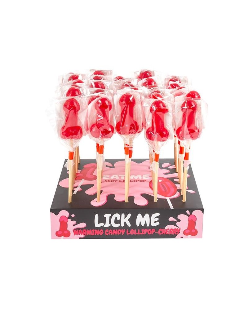 display cherry lollipops spicy warming effect 40 pcs