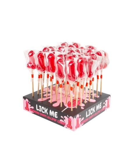display cherry lollipops spicy warming effect 40 pcs