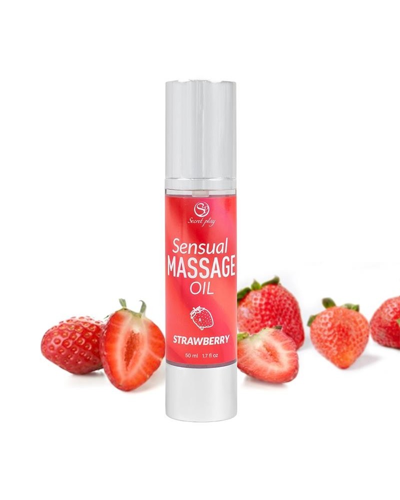 sensual massage oil strawberry 50 ml.