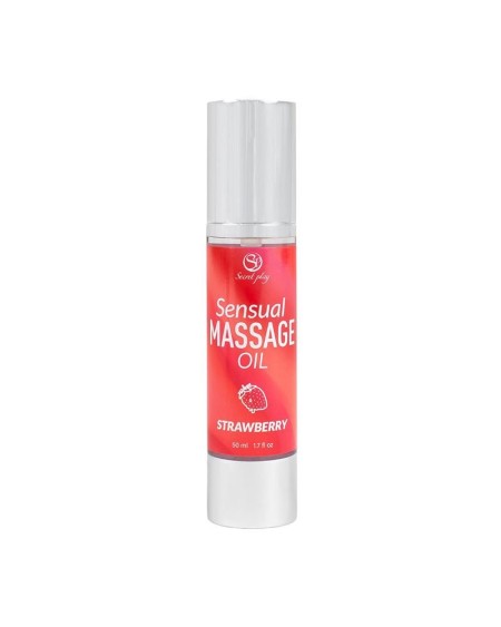 sensual massage oil strawberry 50 ml.