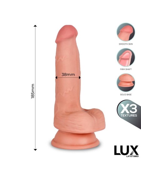 hans triple density dildo with balls 7.2