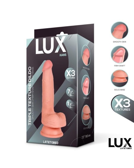 hans triple density dildo with balls 7.2