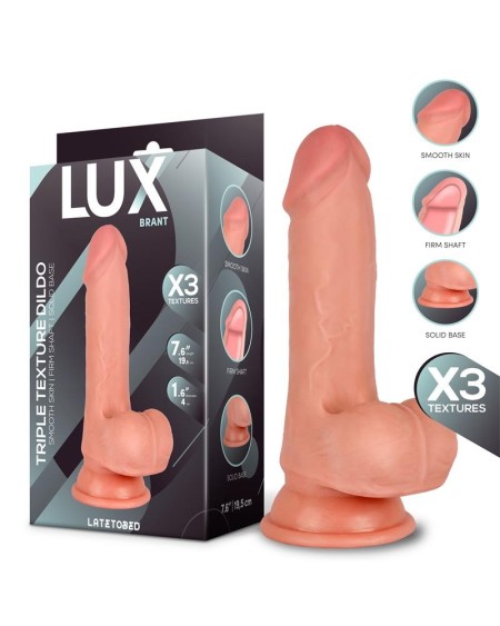brant triple density dildo with balls 7.6