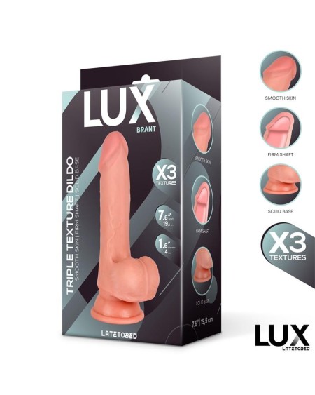 brant triple density dildo with balls 7.6