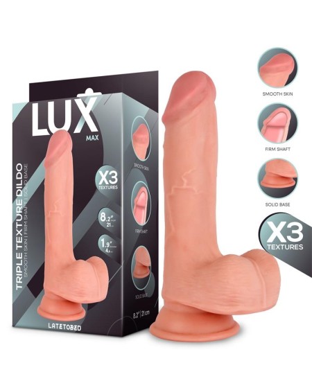 max triple density dildo with balls 8.2