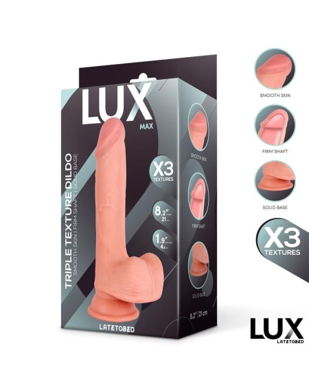 max triple density dildo with balls 8.2